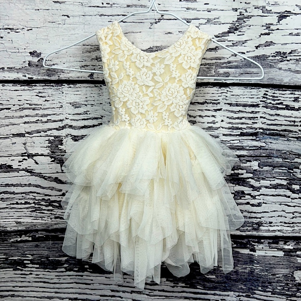 Madeleine Dress Ivory - Size 2T/3T - Picture 4 of 10
